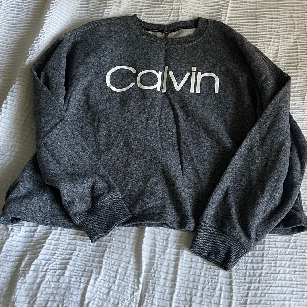 Calvin Klein Charcoal Knit Pullover